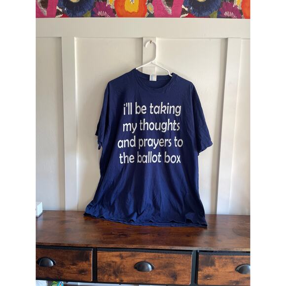Thoughts and Prayers mens 2x tshirt - Picture 1 of 2